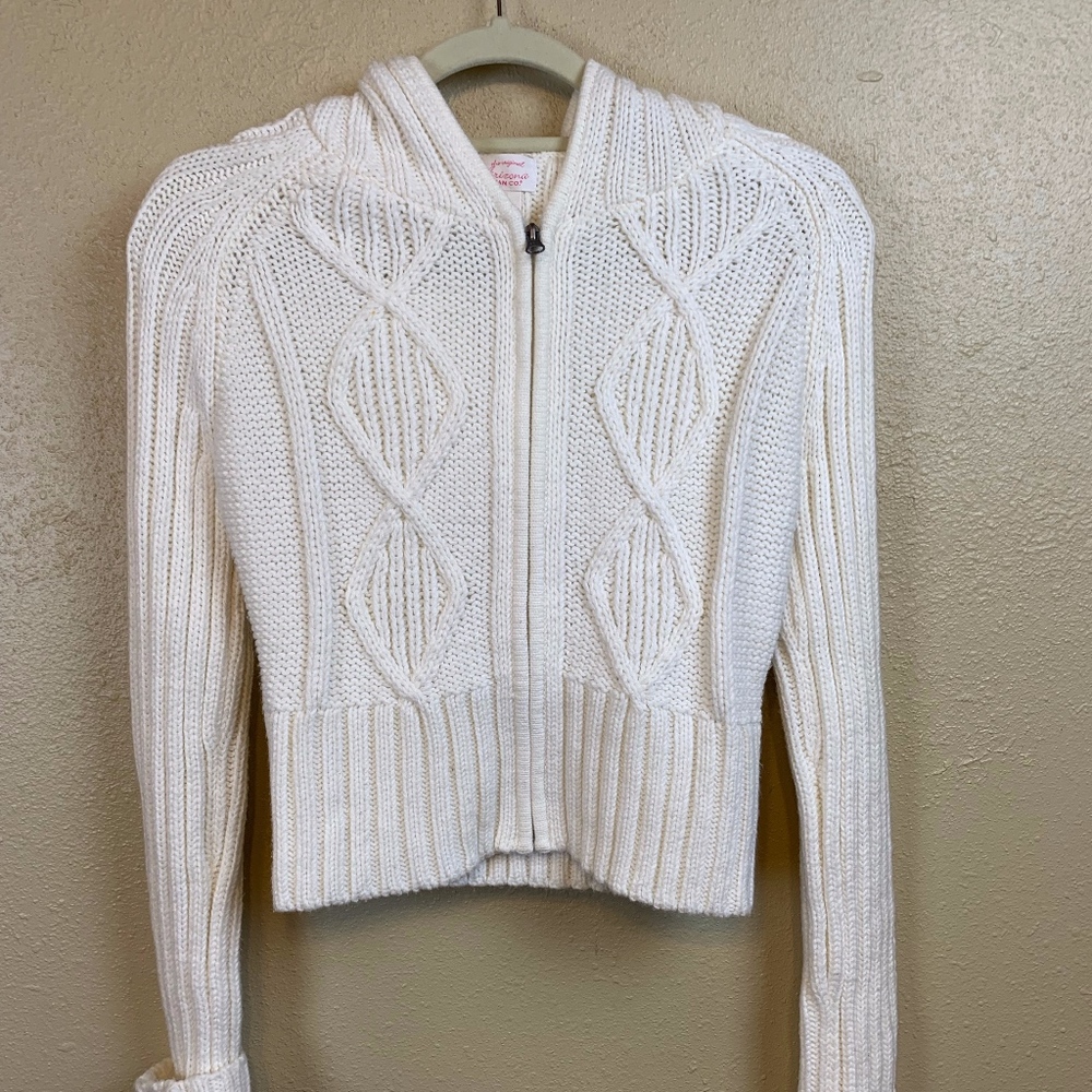 Knit hoodie
